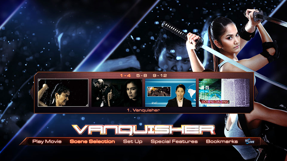 Vanquisher Blu-ray Scene Selection Menu Design