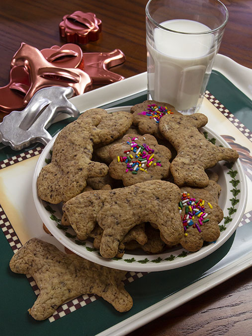 photo of a plate full of animal shaped cookies